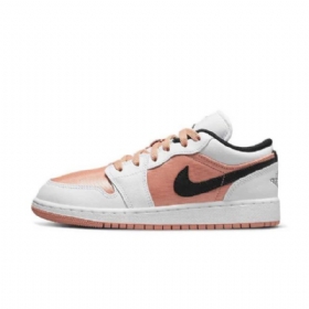 Nike Air Jordan 1 Matalat Topit Gs Madder Root Kengät Naisille Pinkki Valkoinen