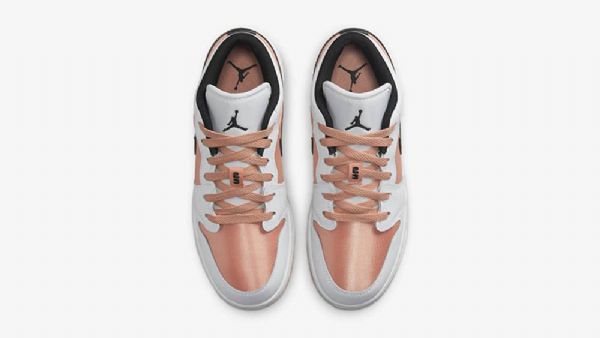 Nike Air Jordan 1 Matalat Topit Gs Madder Root Kengät Naisille Pinkki Valkoinen