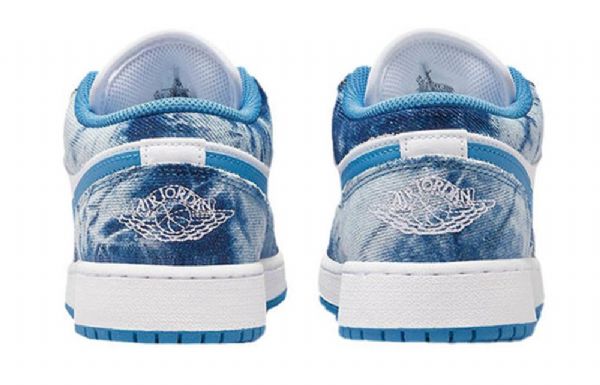 Nike Air Jordan 1 Matalat Topit Gs Pesty Kengät Miehille Valkoinen Sininen