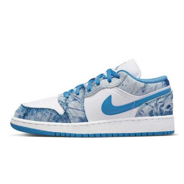 Nike Air Jordan 1 Matalat Topit Gs Pesty Kengät Naisille Sininen