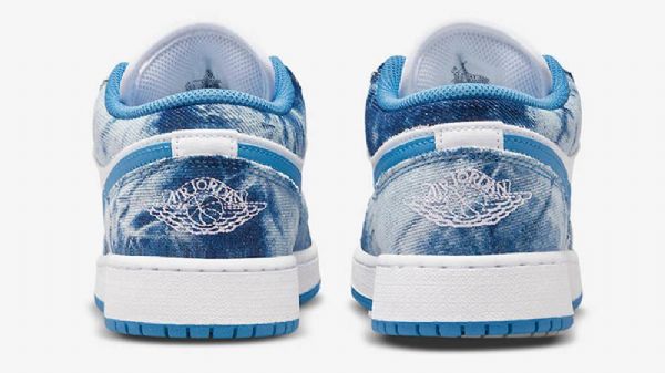 Nike Air Jordan 1 Matalat Topit Gs Pesty Kengät Naisille Sininen