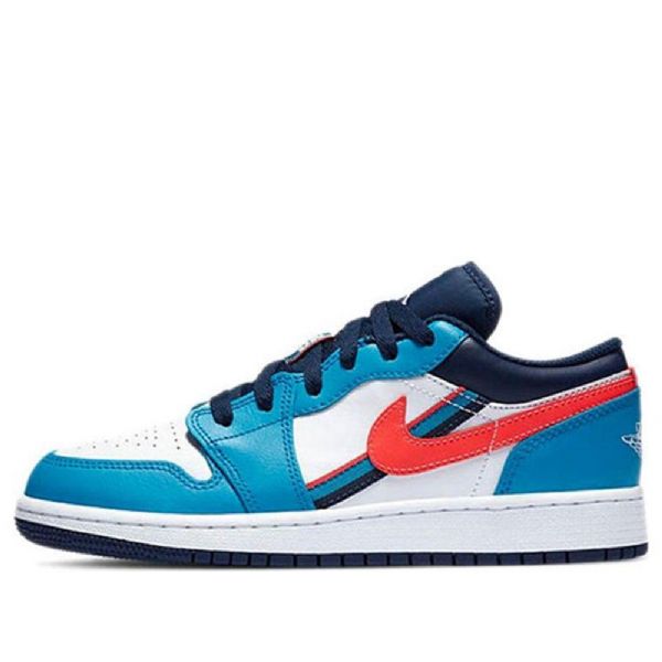 Nike Air Jordan 1 Matalat Topit Gs Retro Koripallokengät Miehille Sininen Valkoinen