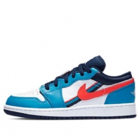 Nike Air Jordan 1 Matalat Topit Gs Retro Koripallokengät Miehille Sininen Valkoinen