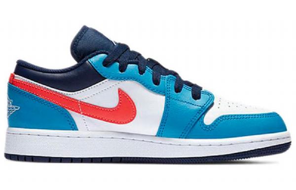 Nike Air Jordan 1 Matalat Topit Gs Retro Koripallokengät Miehille Sininen Valkoinen