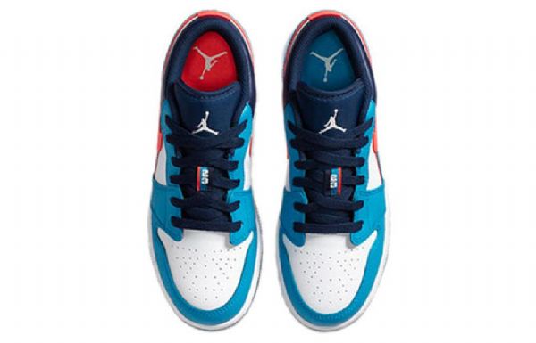 Nike Air Jordan 1 Matalat Topit Gs Retro Koripallokengät Miehille Sininen Valkoinen