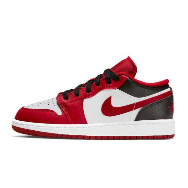 Nike Air Jordan 1 Matalat Topit Gs Reverse Toe Kengät Naisille Punainen Musta