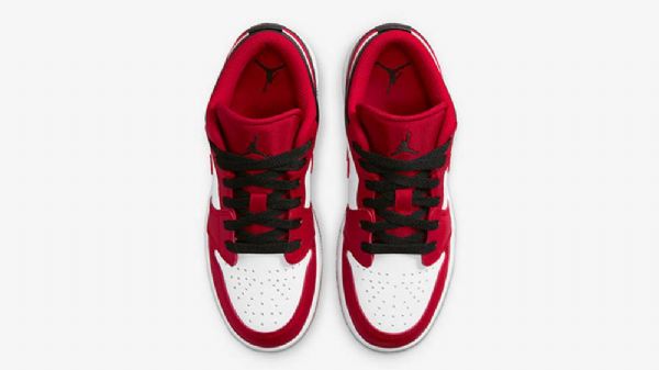 Nike Air Jordan 1 Matalat Topit Gs Reverse Toe Kengät Naisille Punainen Musta