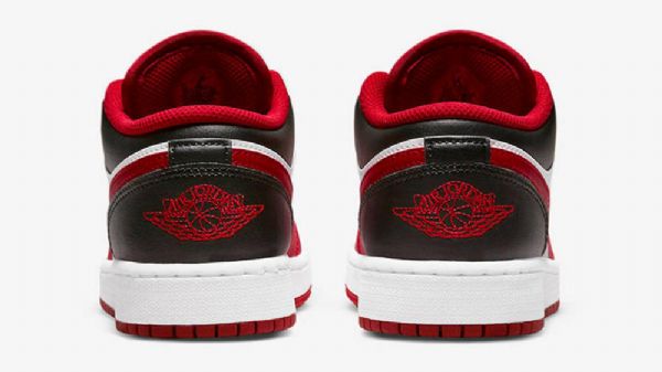 Nike Air Jordan 1 Matalat Topit Gs Reverse Toe Kengät Naisille Punainen Musta