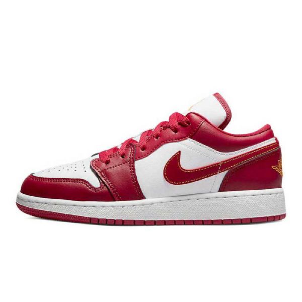 Nike Air Jordan 1 Matalat Topit Gs Usc Kengät Naisille Punainen Valkoinen