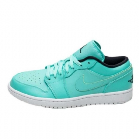 Nike Air Jordan 1 Matalat Topit Hyperkengät Miehille Turkoosi