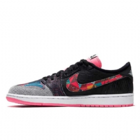 Nike Air Jordan 1 Matalat Topit Kiinalaiset Miesten Uudenvuodenkengät Mustat