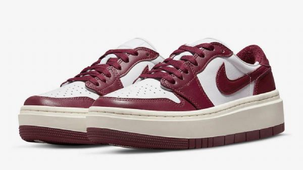Nike Air Jordan 1 Matalat Topit Lv8d Joukkuekengät Naisille Burgundinpunainen
