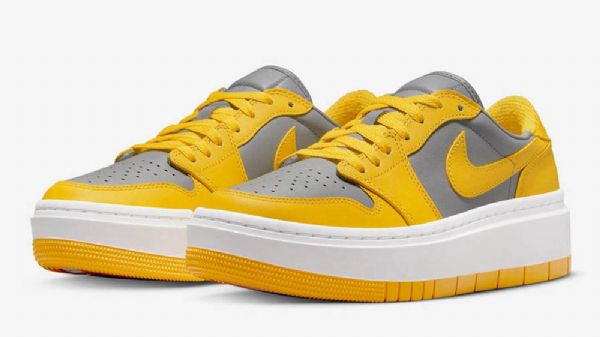 Nike Air Jordan 1 Matalat Topit Lv8d Kengät Naisille Harmaa Keltainen