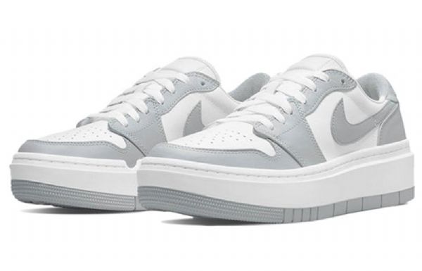 Nike Air Jordan 1 Matalat Topit Lv8d Korotetut Retrokoripallokengät Naisille Harmaa Valkoinen