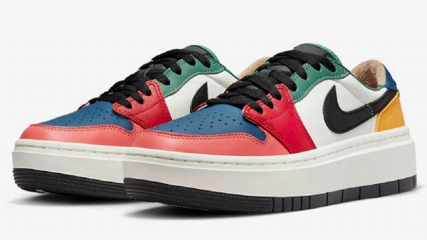 Nike Air Jordan 1 Matalat Topit Lv8d Naisten Moniväriset Kengät