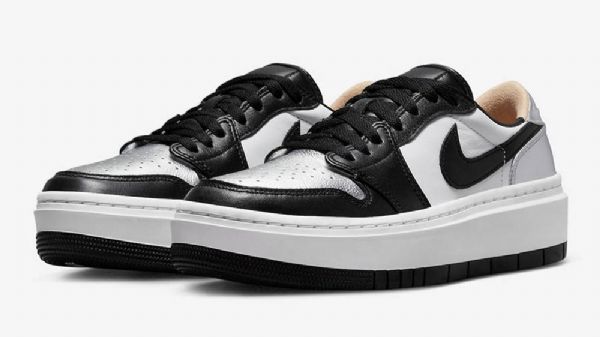 Nike Air Jordan 1 Matalat Topit Lv8d Varvaskengät Naisille Musta Hopea
