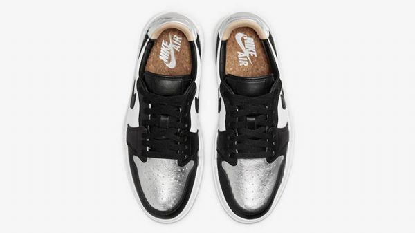 Nike Air Jordan 1 Matalat Topit Lv8d Varvaskengät Naisille Musta Hopea