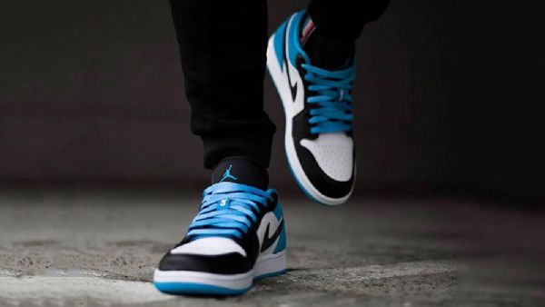 Nike Air Jordan 1 Matalat Topit Miesten Laserkengät Siniset
