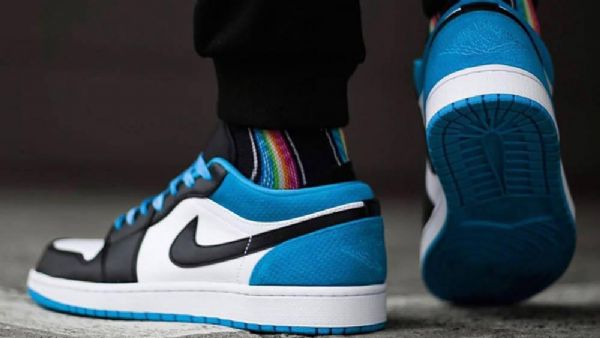 Nike Air Jordan 1 Matalat Topit Miesten Laserkengät Siniset