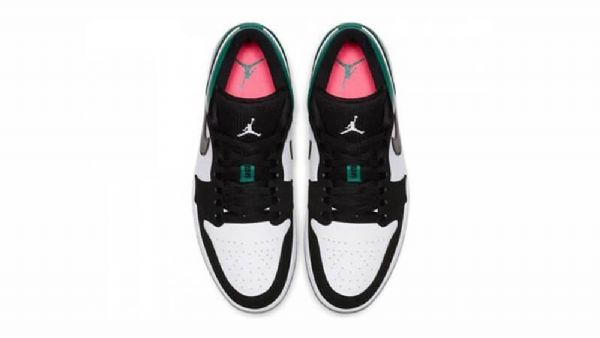 Nike Air Jordan 1 Matalat Topit Mystic-kengät Miehille Musta Vihreä
