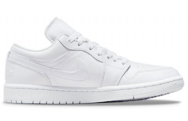 Nike Air Jordan 1 Matalat Topit Naisten Triple Retro Koripallokengät Valkoinen