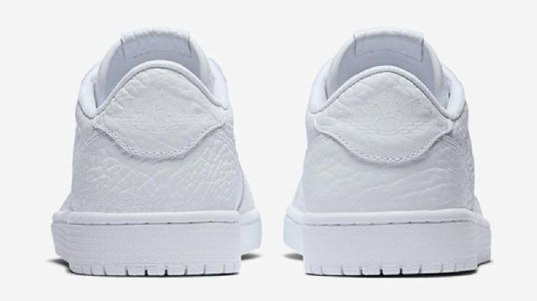 Nike Air Jordan 1 Matalat Topit No Swoosh Miesten Kolmikengät Valkoinen