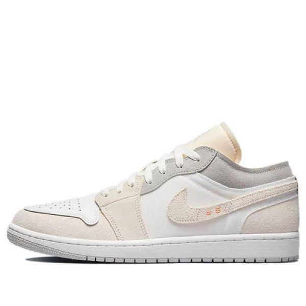 Nike Air Jordan 1 Matalat Topit Nurinpäin Retro-koripallokengät Miehille Valkoiset