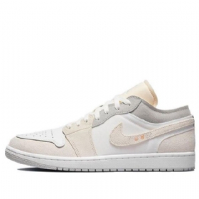Nike Air Jordan 1 Matalat Topit Nurinpäin Retro-koripallokengät Miehille Valkoiset