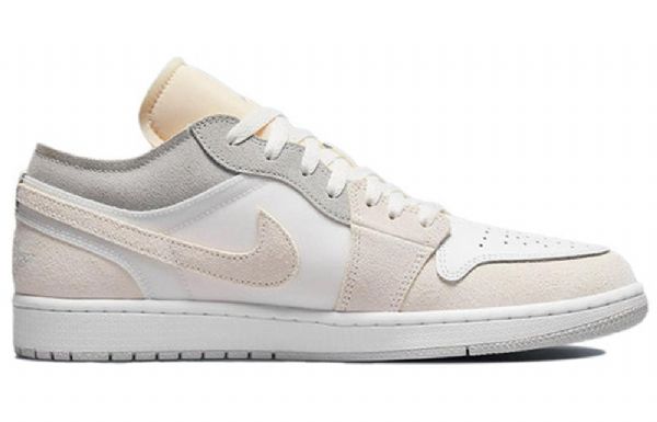 Nike Air Jordan 1 Matalat Topit Nurinpäin Retro-koripallokengät Miehille Valkoiset