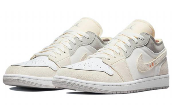 Nike Air Jordan 1 Matalat Topit Nurinpäin Retro-koripallokengät Miehille Valkoiset