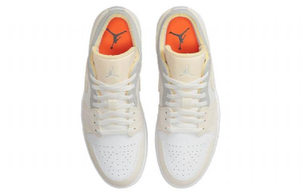 Nike Air Jordan 1 Matalat Topit Nurinpäin Retro-koripallokengät Miehille Valkoiset