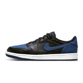 Nike Air Jordan 1 Matalat Topit Og Mystic Kengät Miehille Musta Laivastonsininen