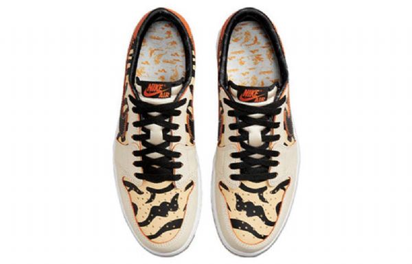 Nike Air Jordan 1 Matalat Topit Og Retro Koripallokengät Miehille Leopard Beige