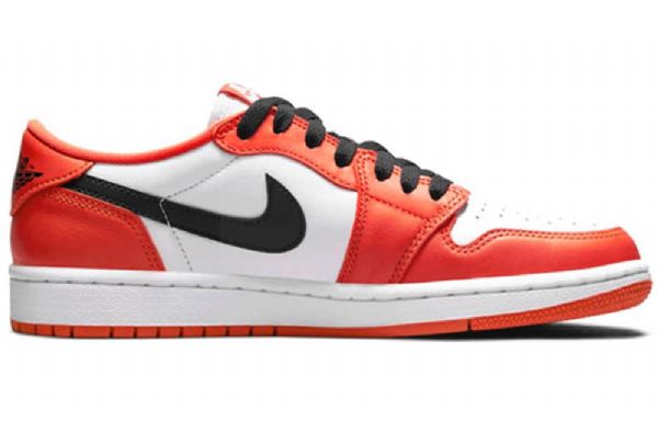 Nike Air Jordan 1 Matalat Topit Og Retro Koripallokengät Naisille Oranssi Valkoinen
