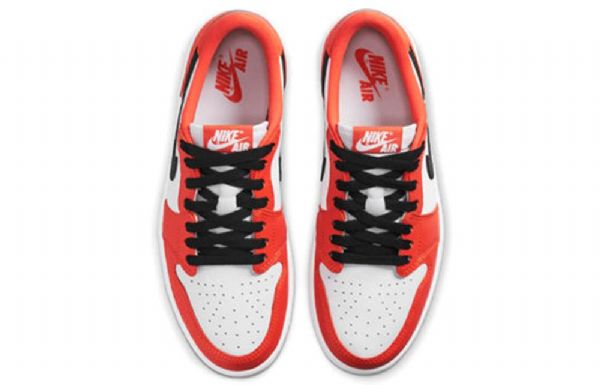 Nike Air Jordan 1 Matalat Topit Og Retro Koripallokengät Naisille Oranssi Valkoinen