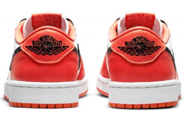 Nike Air Jordan 1 Matalat Topit Og Retro Koripallokengät Naisille Oranssi Valkoinen