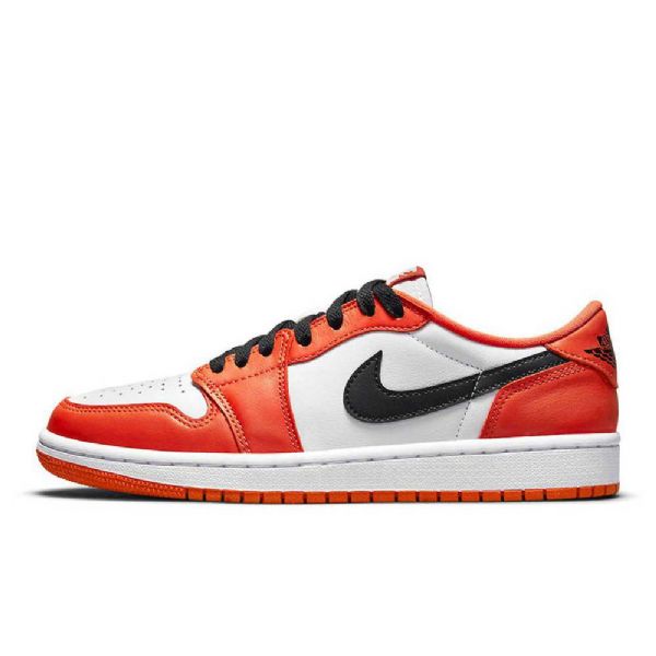 Nike Air Jordan 1 Matalat Topit Og Shatteredboard Kengät Miehille Oranssi Valkoinen
