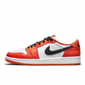 Nike Air Jordan 1 Matalat Topit Og Shatteredboard Kengät Miehille Oranssi Valkoinen