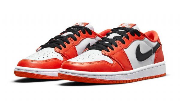 Nike Air Jordan 1 Matalat Topit Og Shatteredboard Kengät Miehille Oranssi Valkoinen