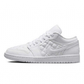 Nike Air Jordan 1 Matalat Topit Pehmustetut Kolmikengät Naisille Valkoiset
