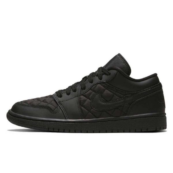 Nike Air Jordan 1 Matalat Topit Pehmustetut Kolminkertaiset Miesten Kengät Mustat