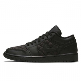 Nike Air Jordan 1 Matalat Topit Pehmustetut Kolminkertaiset Miesten Kengät Mustat