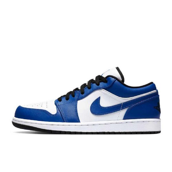 Nike Air Jordan 1 Matalat Topit Peli Kuninkaalliset Naisten Kengät Sininen Valkoinen