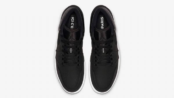 Nike Air Jordan 1 Matalat Topit Psg Kengät Miehille Musta