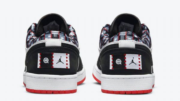 Nike Air Jordan 1 Matalat Topit Quai 54 Kengät Miehille Musta Harmaa