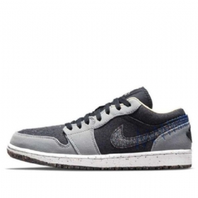 Nike Air Jordan 1 Matalat Topit Retro-koripallokengät Miehille Harmaa