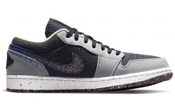 Nike Air Jordan 1 Matalat Topit Retro-koripallokengät Miehille Harmaa