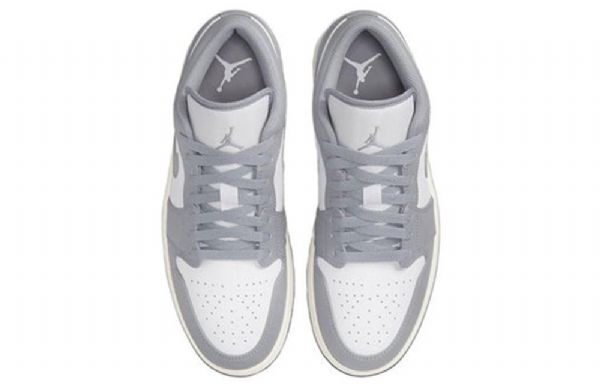 Nike Air Jordan 1 Matalat Topit Retro-koripallokengät Miehille Harmaa