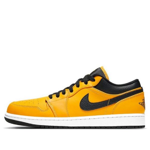 Nike Air Jordan 1 Matalat Topit Retro Koripallokengät Miehille Kulta Musta