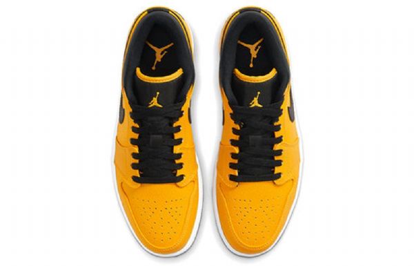 Nike Air Jordan 1 Matalat Topit Retro Koripallokengät Miehille Kulta Musta